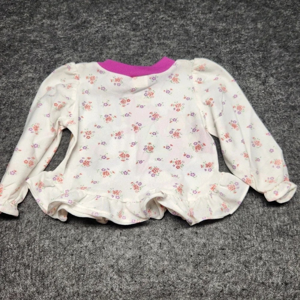Barney Baby Bop Vintage 1992 Lyons Toddler Girls Sleepwear Pajama PJ Set 4T